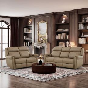 Liberty Furniture 7029TP-UPH-SOLO Carlton - Sofa & Loveseat - Taupe