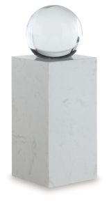 Signature Design by Ashley® A2000777 Sellner - 12" Sculpture - Clear / White