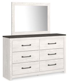Ashley Furniture B1190B1 Ashley Furniture B1190B1 Gerridan - Dresser, Mirror - White / Gray