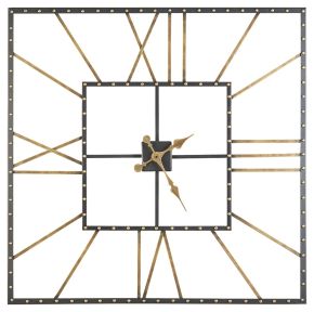 Signature Design by Ashley® A8010112 Thames - Wall Clock - Black / Gold Finish