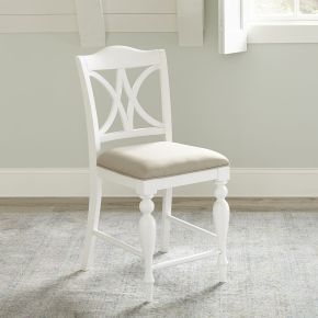 Liberty Furniture 607-B900124 Summer House - Slat Back Counter Chair - White