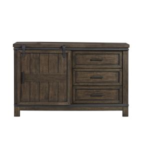 Liberty Furniture 759-BR30 Thornwood Hills - Barn Door Dresser - Rock Beaten Brown