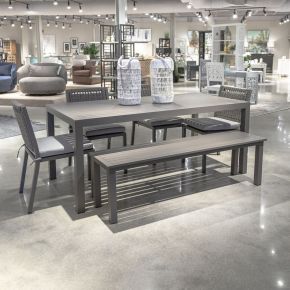 Liberty Furniture 3001-OUT-6ORTS Plantation Key - 6 Piece Outdoor Rectangular Dining Set - Gray