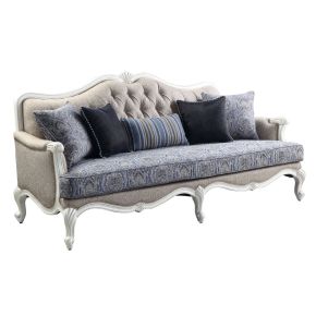 ACME 54310 Ciddrenar - Sofa - Fabric & White Finish