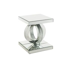 ACME 84742 Ornat - End Table - Mirrored & Faux Diamonds - 20"