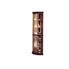 ACME 02347 Huxley - Curio Cabinet (Corner) - Dark Brown - 16"