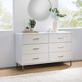 ACME AC00960 ACME AC00960 Myles - Dresser - White, Champagne & Gold