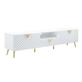 ACME LV01138 Gaines - TV Stand - White High Gloss
