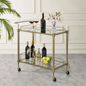 ACME AC02597 Aditya - Serving Cart - Antique Brass