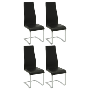 CoasterEveryday 100515BLK Montclair - Upholstered Dining Side Chair (Set of 4) - Black