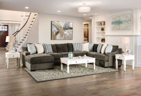 Furniture of America SM1123-SECT Farringdon - Sectional - Dark Gray