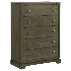 Coaster Fine Furniture 224935 Gran Park - 5-Drawer Bedroom Chest Of Drawers - Dark Cocoa