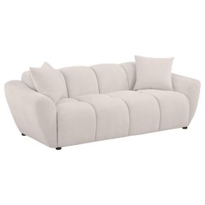 Coaster Fine Furniture 509301 Destino - Chenille Upholstered Splayed Arm Sofa - Greige