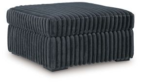 Signature Design by Ashley® 9810508 Midnight-Madness - Oversized Accent Ottoman - Gunmetal