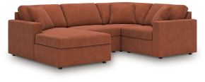 Ashley Furniture 92102S66 Ashley Furniture 92102S66 Modmax - 4-Piece Sectional With Laf Corner Chaise, With Raf Corner Chair - Spice