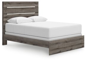 Ashley Furniture PCB2405B2 Graystorm - Queen Panel Bed - Brown Gray
