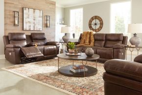 Signature Design by Ashley® U64805/15/18/13 Edmar - Chocolate - 3 Pc. - Power Sofa, Loveseat, Recliner
