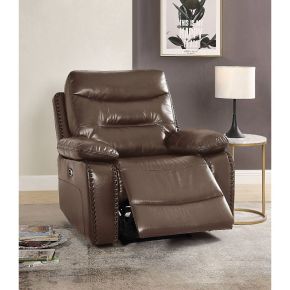 ACME 55423 Aashi - Recliner - Brown Leather-Gel Match