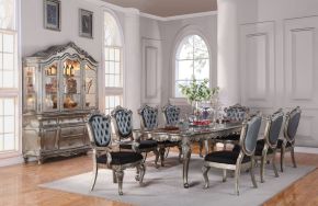 ACME 60540 Chantelle - Dining Table - Antique Platinum
