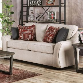 Furniture of America SM8003-LV Jarrow - Loveseat - Ivory