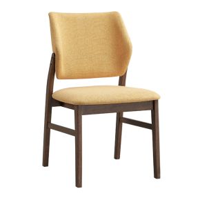 ACME DN04197 ACME DN04197 Sarha - Side Chair (Set of 2) - Yellow Fabric & Walnut