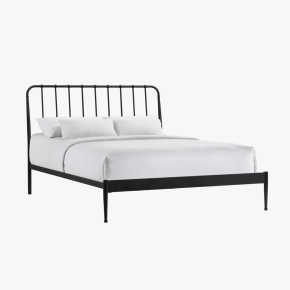 Intercon MB-BR-FRMQEN-MTE-C Metal Beds - Farmhouse Queen Metal Bed - Matte Black