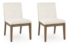 Benchcraft® D863-01 Marxmore - Dining Upholstered Side Chair (Set of 2) - Beige / Brown