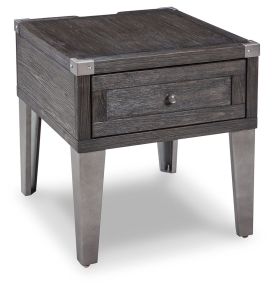 Ashley Furniture T901-3 Todoe - Rectangular End Table - Dark Gray