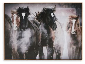 Ashley Furniture A8000380 Chaseburn - Wall Art - Brown / Black / White