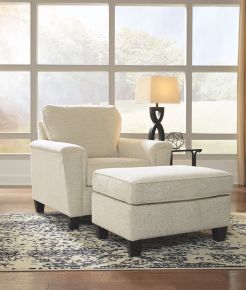 Millennium® by Ashley 83904/20/14 Abinger - Natural - 2 Pc. - Chair With Ottoman