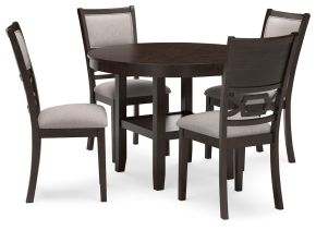 Signature Design by Ashley® D422-225 Langwest - Dining Room Table Set (Set of 5) - Brown