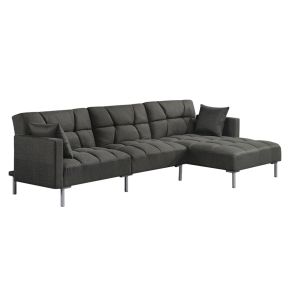 ACME 50485 Duzzy - Sectional Sofa - Dark Gray Fabric