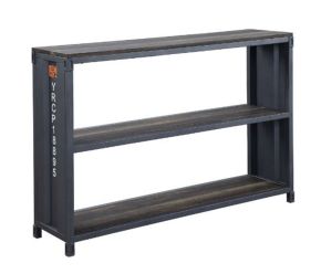 ACME 92997 Cargo - Bookshelf - Weathered Oak & Gunmetal Finish