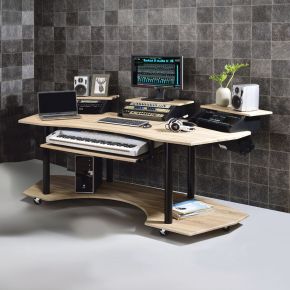 ACME 92897 ACME 92897 Eleazar - 83" Music Studio Desk - Natural Oak