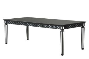 ACME DN00590 Varian II - Dining Table - Mirrored & Black