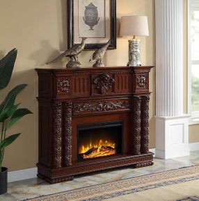 ACME AC01312 Vendom - Fireplace - Cherry Finish