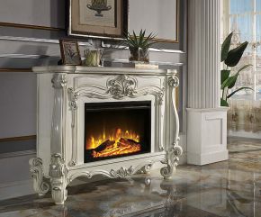 ACME AC01316 Versailles - Fireplace - Bone White Finish