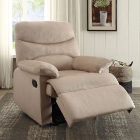 ACME 00702 Arcadia - Motion Recliner - Beige Woven Fabric