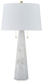 Signature Design by Ashley® L429064 Laurellen - White - Alabaster Table Lamp
