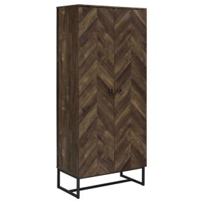CoasterEveryday 959640 Carolyn - 2 Door Engineered Wood Accent Cabinet - Rustic Oak