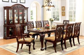 Furniture of America CM3185T Petersburg - Dining Table With X Leaf - Cherry