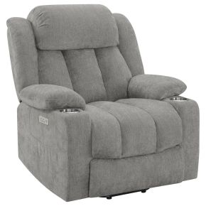 CoasterEveryday 602284P Houston - Upholstered Power Lift Recliner - Gray