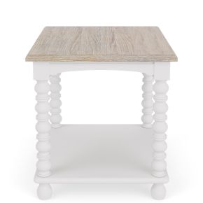 Riverside Furniture 30707 Rosalie - Rectangular Spindle Side Table - White