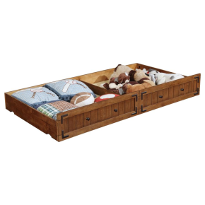 CoasterEssence 300676 Oakdale - Wood Storage Trundle - Rustic Honey