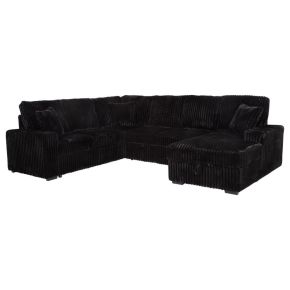 Coaster Fine Furniture 511049B2 Devonshire - Loveseat With Pull-Out Sleeper, Box 2 of 3 - Black