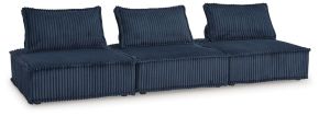 Signature Design by Ashley® A3000662A2 Bales - 3-Piece Modular Seating - Navy