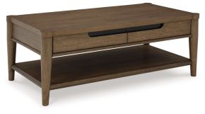 Ashley Furniture T769-1 Roanhowe - Rectangular Cocktail Table - Brown