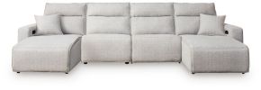 Ashley Furniture 65907S11 Ashley Furniture 65907S11 Modmax II - 4-Piece Power Reclining Sectional With Double Chaise - Stone