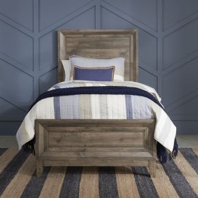 Liberty Furniture 384-BR-TPB Liberty Furniture 384-BR-TPB Ridgecrest - Twin Panel Bed - Cobblestone