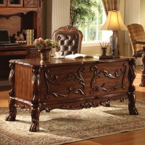 ACME 12169 Dresden - Executive Writing Desk - Cherry Oak